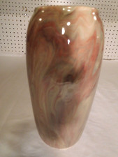 Vintage 9 inch Weller Marbleized Flower Vase (on bottom: hand-scratched WELLER) picture