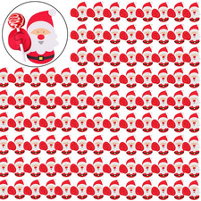Christmas Lollipop Paper Cards Cartoon Santa Claus Penguin Snowman Kids Candy picture
