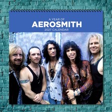Aerosmith 2027 Wall Calendar 12 Month Celebrity Photo Fan Collectible picture