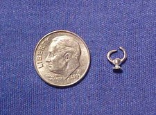 SULSER SADDLERY Traditional 1:9 HARNESS DOUBLE SIDED REIN HOOK - White Bronze picture