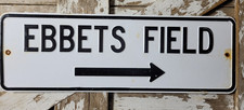 VINTAGE EBBETS FIELD SIGN 36