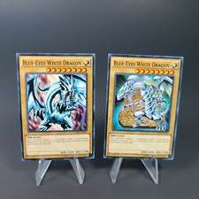 2x Blue-Eyes White Dragon Yughio Card Lot - Rising Investment picture