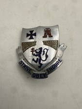 Vintage Military Crest DI Pin Badge