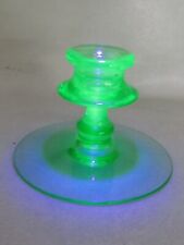 Green Uranium Vaseline Glass Candle Holder Stick 4043B picture