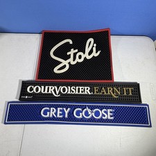 Lot Of 3 Bar Mats Grey Goose, Stoli, Courvoisier picture