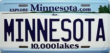 Minnesota State License Plate Novelty Fridge Magnet picture