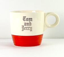 Tom & Jerry Eggnog Cup Red White Universal Potteries 3