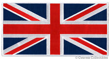 LARGE UK FLAG PATCH embroidered iron-on UNION JACK GREAT BRITAIN ENGLAND  picture