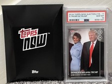 2016 PSA 10 Topps Now Election Donald Trump Melania 16-17 Card Assume Residence picture