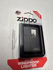 Zippo Windproof Lighter Classic Plain Black Finish (218) New in Package picture