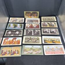 Vintage Stereoview Stereoscope Cards Lot Of 16 Metropolitan Series Travel Color picture