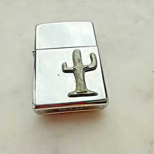 Vintage 2003 Zippo Marlboro Cactus Saguaro Emblem Lighter picture