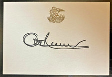 OTTO KERNER AUTOGRAPH ON OFFICIAL CARD picture