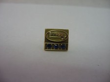 Vintage SuperX Drugs Service Award Pin 10K GF 3 Blue Stones Tie Tack Lapel picture