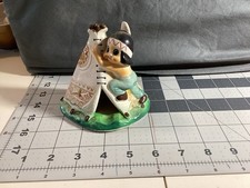 Vintage 1950s Shafford Japan Indian Chief Ashtray Hand Painted Ceramic picture