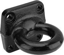 4-Bolt Pintle Hitch Lunette Ring, I.D. 3 Inch, Towing Weight 60000 Lbs, Black He picture