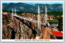 c1960s Royal Gorge Suspension Bridge Colorado Postcard picture