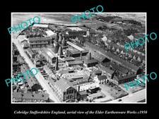 Cobridge Staffordshire England Aerial View Of Pottery 1950 1 Old Historic Photo picture