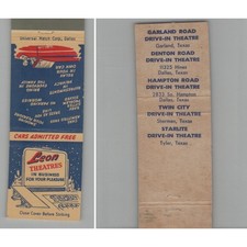 Matchbook Cover Leon Theatres Dallas TX picture