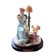 Vintage Gentili Collection Mother & Child Tea Party Resin Figurine picture