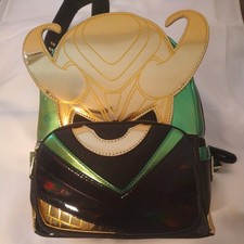 Loungefly Marvel Shine Loki mini backpack new with tags picture