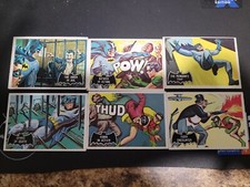 BATMAN 1966 TOPPS BLACK SERIES TRADING CARD #13,15,16,17,18,19 picture