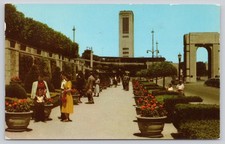 Vintage Oakes Gardens Carillon Tower Niagara Falls Ontario Postcard 1957 picture