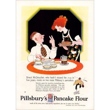 1927 Pillsbury’s Pancake Flour Original Vintage Print Ad picture