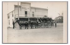 RPPC Stagecoach at Gazelle Inn GAZELLE CA Siskiyou County Real Photo Postcard picture