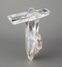 “Crossing Light” Colombian Lemurian Intergrown Rainbow Akashic Quartz Crystal picture
