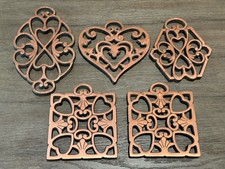 5 Pampered Chef Cast Iron Copper Trivets Round-Up From The Heart 2007-2011 picture