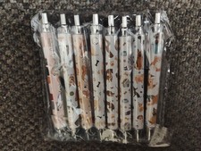8 Adorable Dog Theme Pens Black Ink NEW picture