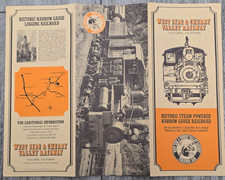 1971 West Side & Cherry Valley Railway Tuolumne CA Steam Train Brochure Shay picture