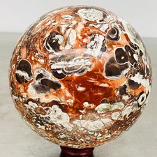 Natural Money agate Crystal Sphere Ball healing 2480G picture