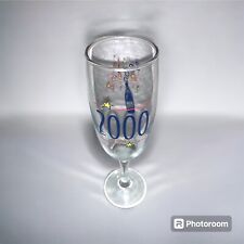 Vintage New Years 2000 Collectors Crystal Champagne Glass picture