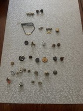 Mixed Lot Of Pins And Lapel Pins Several WW2  Homefront  picture