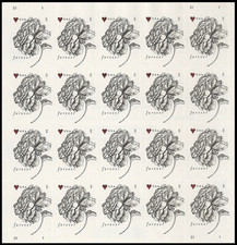 5 booklets Total 100 Pcs Vintage Rose Wedding Scott #4959 MNH picture
