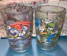 McDonalds Walt Disney World 100 Years of Magic Glass Goofy and Buzz Lightyear picture