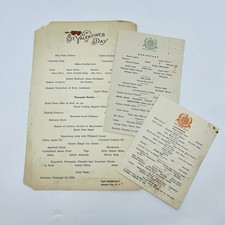 1920 The Pennhurst Atlantic City NJ Valentines Breakfast Lunch & Dinner Menus D4 picture
