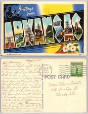 Arkansas Greetings Postcard picture