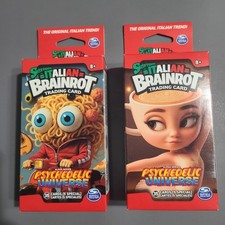 ITALIAN BRAINROT TRADING CARDS - PSYCHEOELIC UNIVERSE (2) 5 PACK BOOSTER BOXES picture