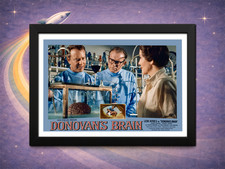 Framed Donovan’s Brain (1953) Brain in Tank Lobby Card – Classic Sci-Fi picture