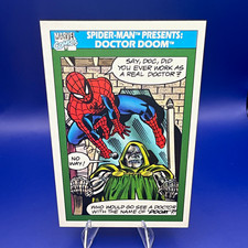Spider-Man/Doctor Doom - 1990 Impel Marvel #150 Spider-Man Presents Base Set picture