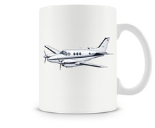Beechcraft King Air C90 Ceramic Coffee Mug - 15oz. picture
