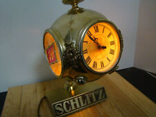 Vintage SCHLITZ BEER Clock Lighted Sign Cash Register Topper Bar Light 1972 RARE picture