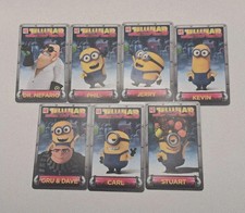 Lot of 7 Despicable Me Jelly Lab Cards Minions Dave & Busters Set No Evil Minion picture