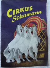 VINTAGE PROGRAM DENMARK CIRCUS CIRKUS SCHUMANN W/ DISNEY AD 1957-Parking Ticket picture