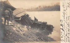 J29/ Corning New York RPPC Postcard c1910 Railroad Wreck Disaster 226 picture