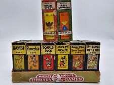 1940s Walt Disney Mickey Mouse Library of Games Card Games Decks in box Russell picture