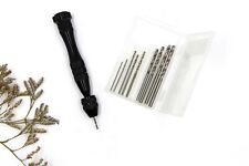 Quality Mini Hand Drill 9cm with 10 different drill bits - Polymer Clay Tools picture